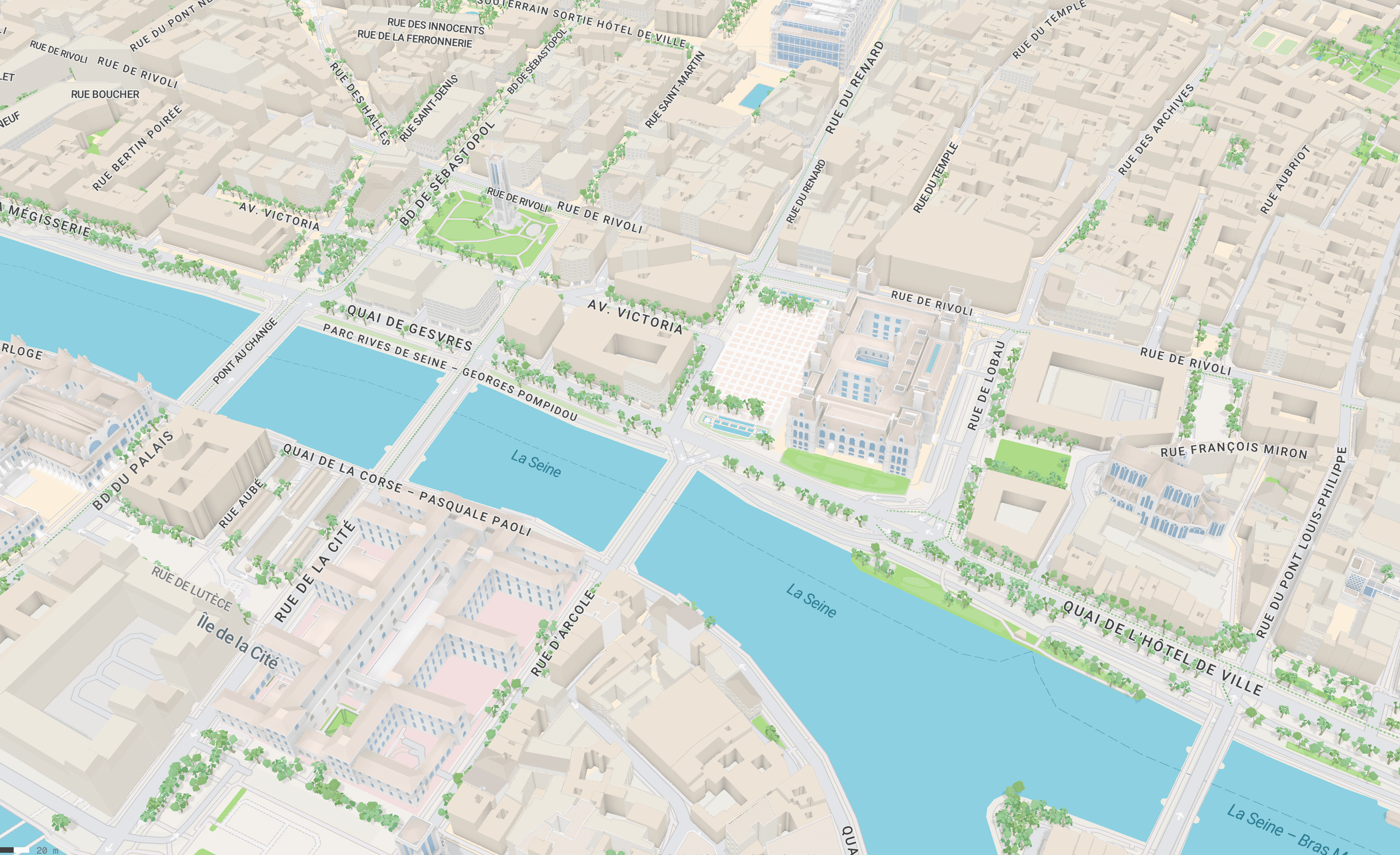 Carte Black Layer — Paris en 3D avec données croisées